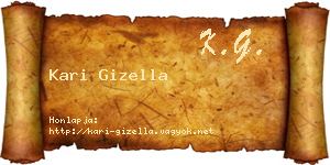 Kari Gizella névjegykártya